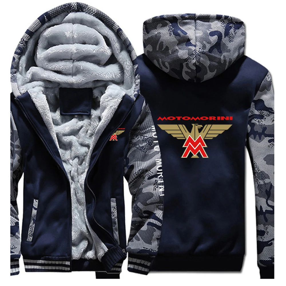 Men's Thickened Zipper Hoodies Autumn Winter Outdoor Windproof