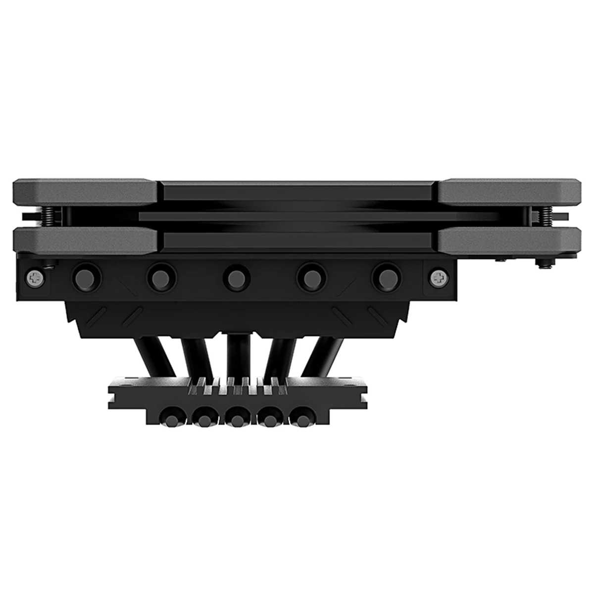 Id-resfriamento Is50x Baixo Perfil Cpu Radiador Lga1700 1200 115x Am4 Heatpipe Preto 12cm Ventilador de Refrigeração 55 mm Altura para a4 Chassi Ventiladores e resfriadores - Imagem 3