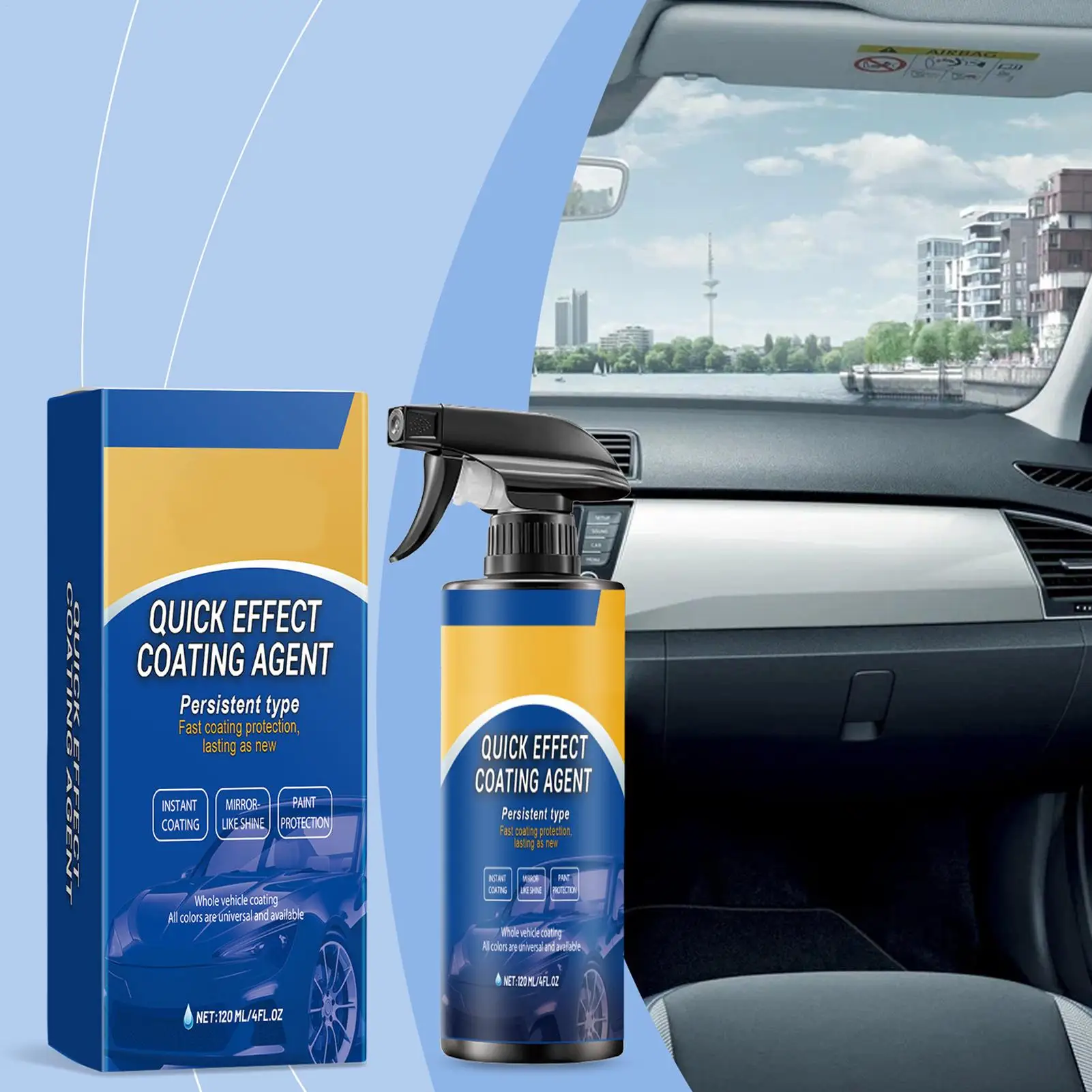 Car Coating Spray Scratch Remover Agent for Car High Protection Long-Lasting Vehicles Coating Spray for Automotive RV Sedan