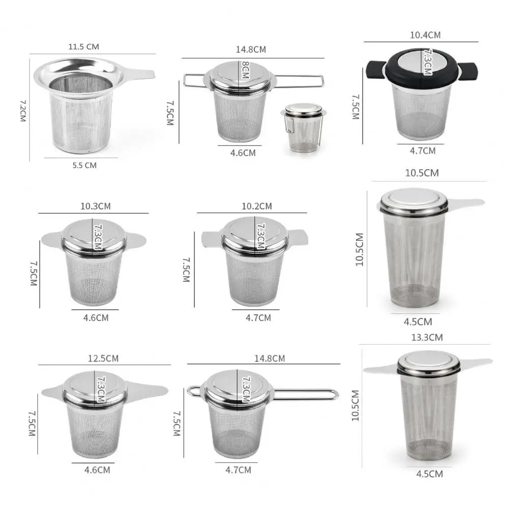 

Tea Filter Stainless Steel Tea Infuser Anti-rust Practical Black Tea Poole Oolong Brewing Tea Strainer for Kitchen