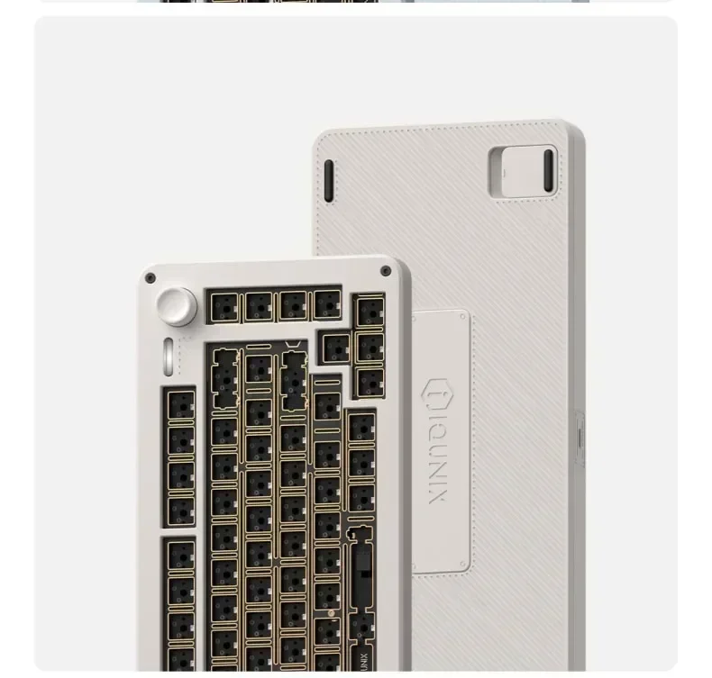 IQUNIX ZONEX75 슈퍼 기계식 키보드 키트, 3 가지 모드, USB, 2.4G, 블루투스 무선 키보드 키트, 핫 스왑 81 키 구조 키보드