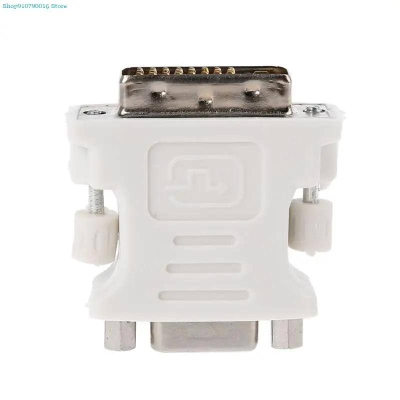 DVI-D 남성 - VGA 여성 소켓 어댑터 변환기 VGA - DVI 흰색 내구성