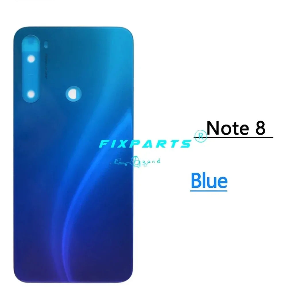 For Xiaomi Redmi Note 8 Pro Back Battery Cover Note8 Rear Housing Door Glass Panel Replacement For Redmi Note 8T phone back cover glass battery cover glass phone back cover