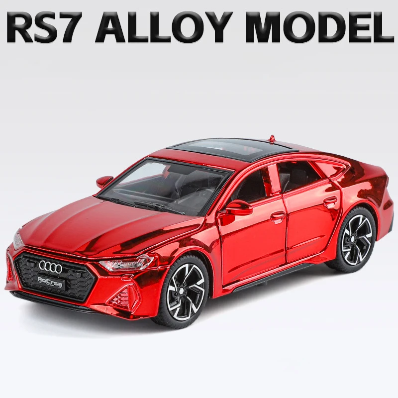 Audi rs7 sportback合金車モデル、ディキャスト、おもちゃの車