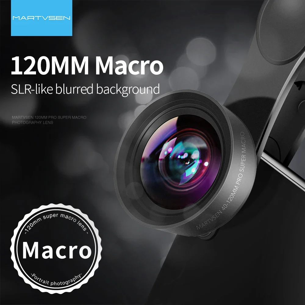 MARTVSEN 10-20X Obiettivo macro ad alta definizione per tutti gli smartphone iPhone Samsung Ciglia Fiore Insetto Riprese ravvicinate