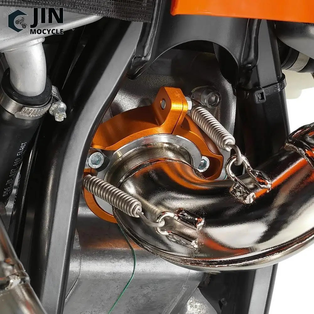 CNC Dirtbike Motorcycle Exhaust Flange Guard Cover For Husqvarna 250 300 TE TC TX For K-T-M XC SX XCW XC-W Six Days 2017 18-2022