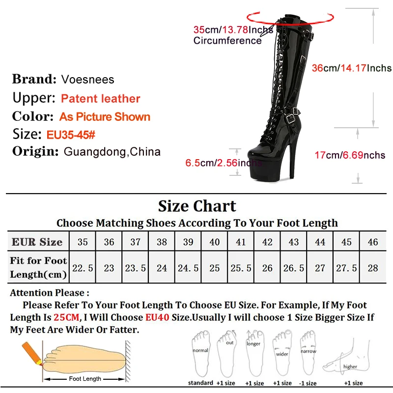 2025 Spring Autumn Women Boots 17CM Thin Heel Belt Strap Buckle Knee-high Stripper Pole Dance Boots Female Platform Fetish Shoes