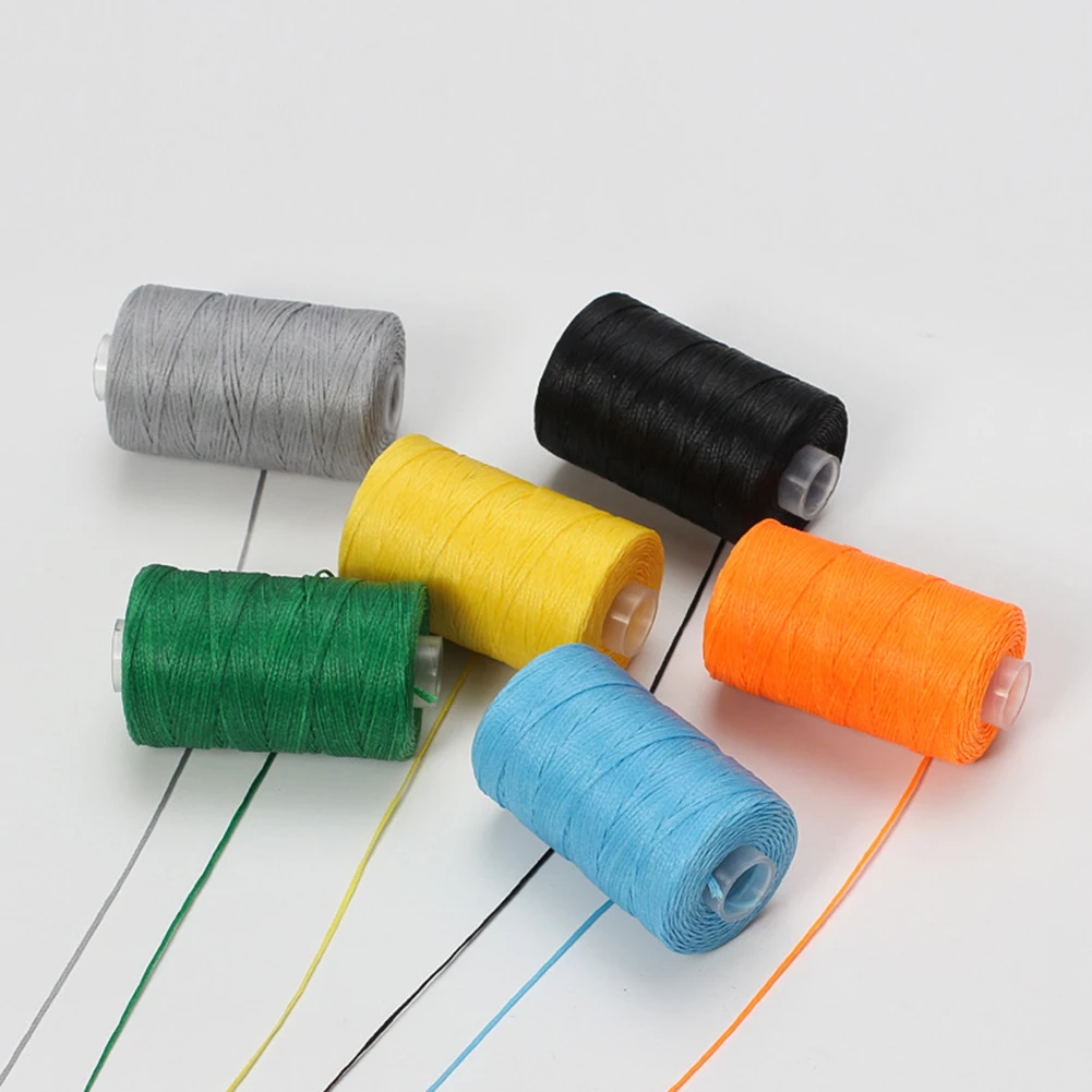 100M Thickness Waxed Thread For Leather Waxed Cord For Diy Handicraft Tool Hand Stitching Thread Flat Sewing Line