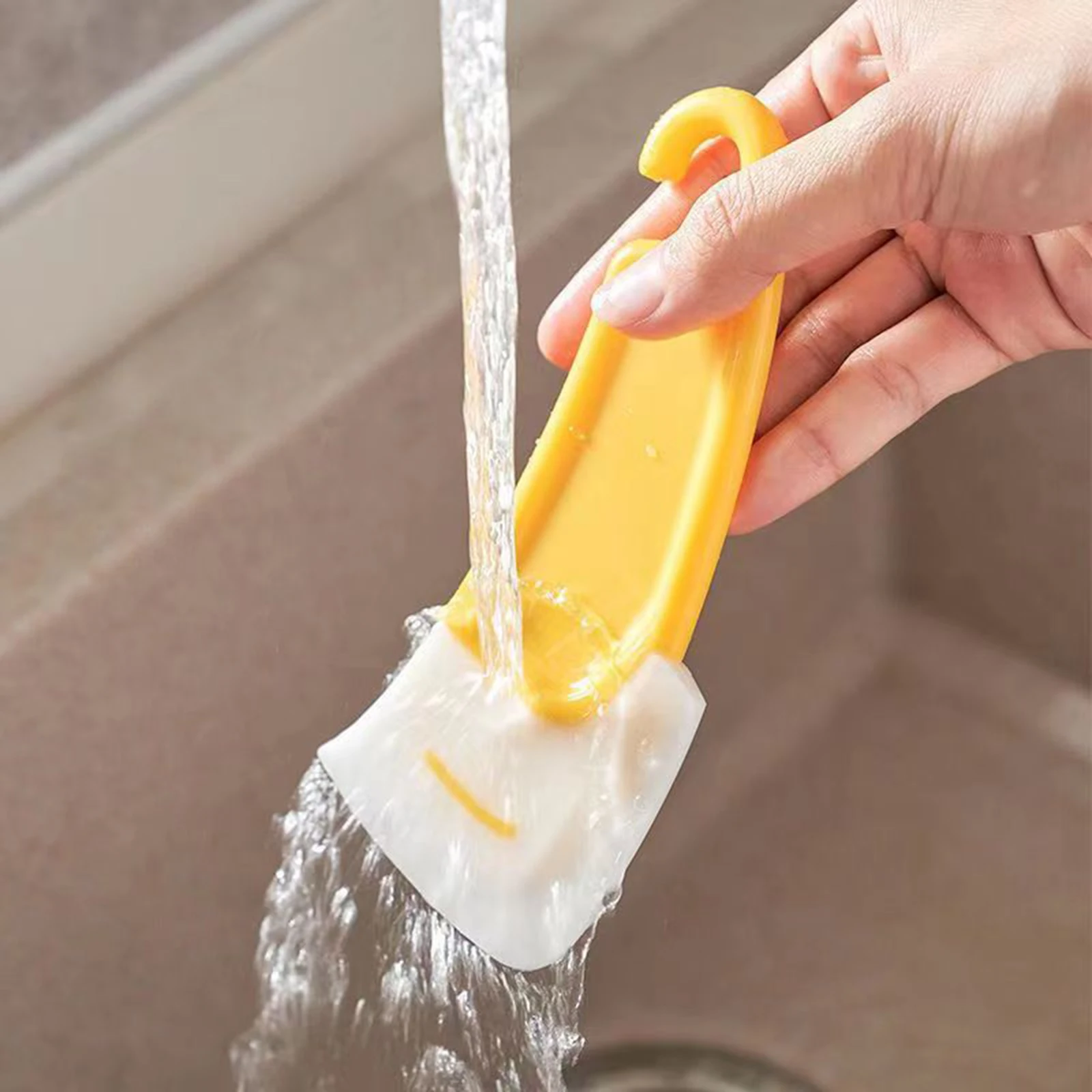 Scraper Tool Kitchen Cleaning Spatula Kitchen Scraper Silicone Pan Dish Food Pots Pans Cleaning Tool
