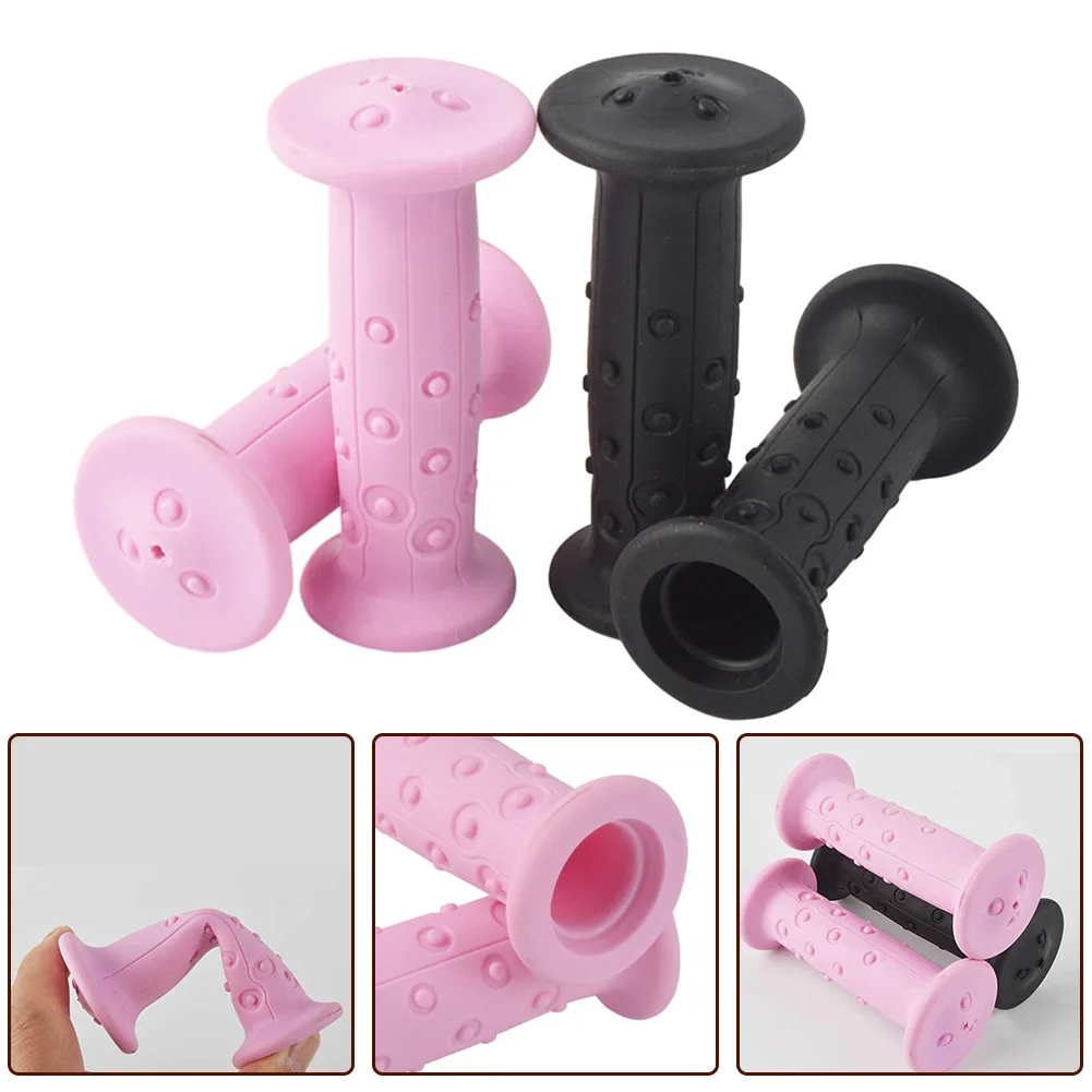 

1pair Bicycle Handle Bar Grips Rubber Bicycle Handle Bar Grips 18mm For BTWIN Kids Bike 14i-16nch 9.2x2.5cm Bicycle Accessories