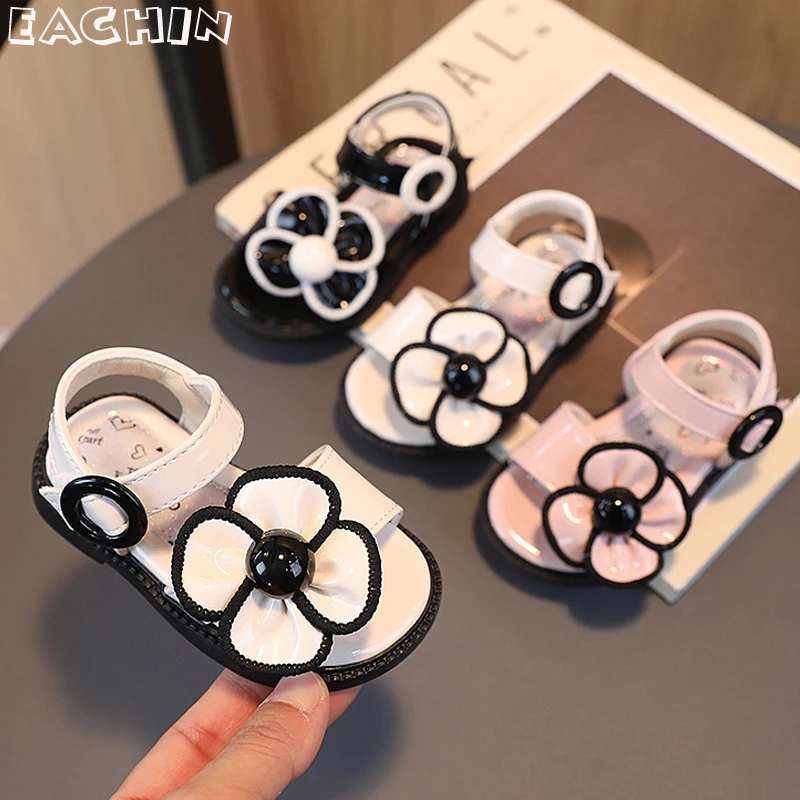 

Summer Baby Girls Sandals Bowtie Fashion Pink Princess Non-slip First Walking Shoes for Kids Sandals Toddler Shoes Soft Bottom