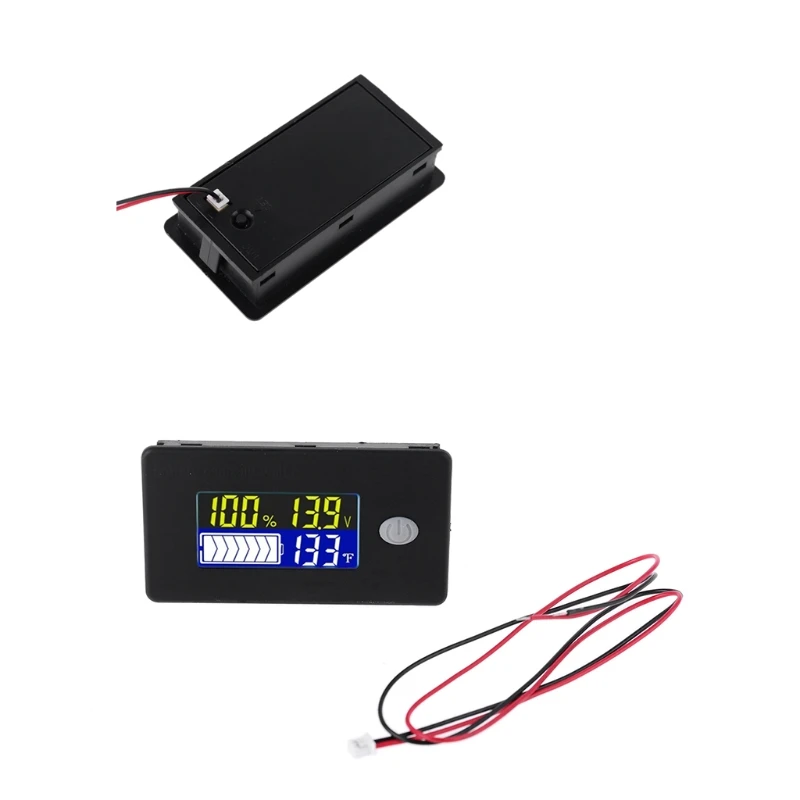 Y1Ud Li-Ion Lifepo4 Indicatore Della Capacità Della Batteria Piombo 12V 24V 36V 48V 60V 72 Display Lcd Voltmetro Tester