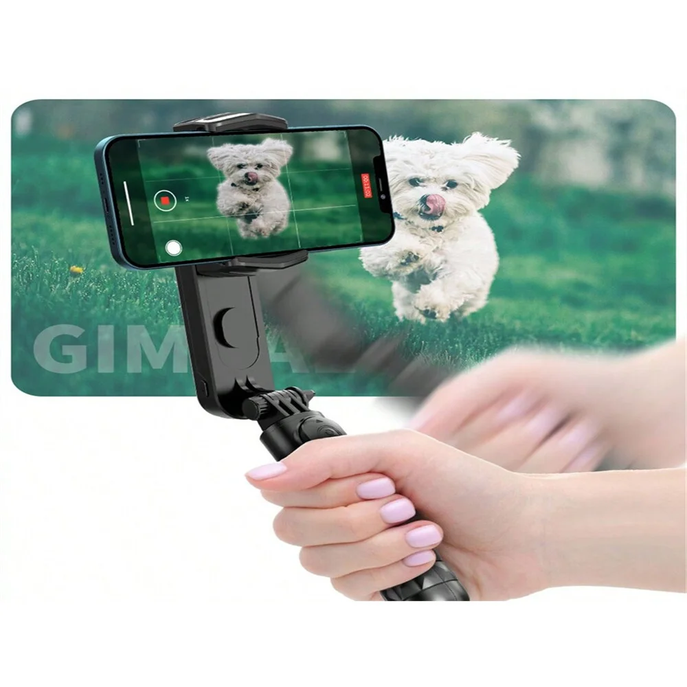FGCLSY Gimbal Stabilizer Selfie Stick Tripod For iPhone Android Mobile Led Light Cell Holder Stand Smartphone Cellphone Camera