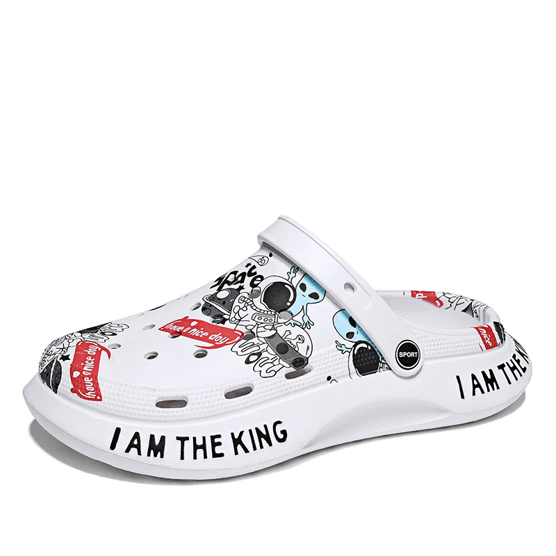 

Мужские тапочки 2023 Летняя обувь шеф-повара для мужчин для улицы мягкие пляжные нескользящие спортивные мужские Тапочки