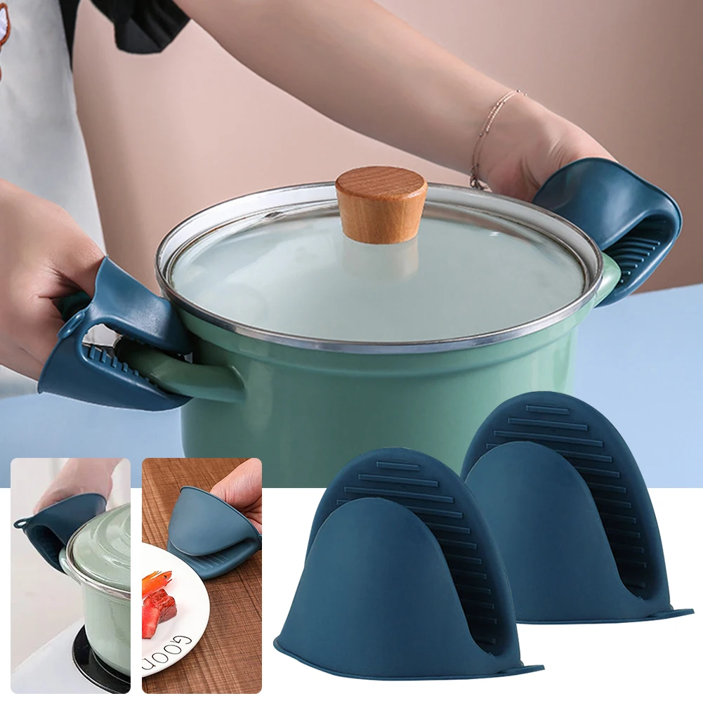 Oven Mitts Mini Oven Mitts Silicone Potholders Rubber Glove Kitchen Mittens Pinch for Kitchen Cooking & Baking