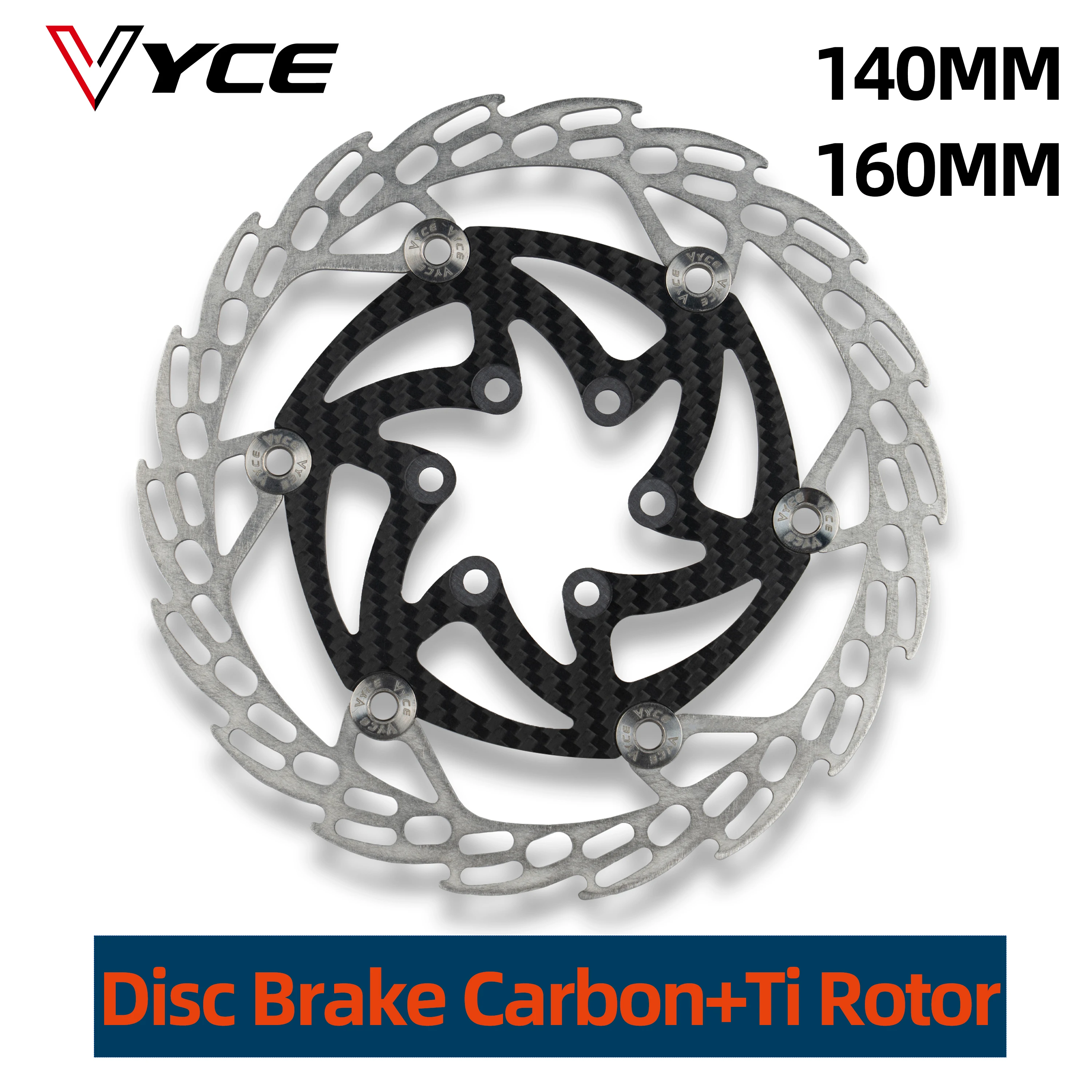 VYCECarbonFiberBrakeDiscRotors6BoltsFloating140mm160mmMTBRoadBicycleMountainBike.jpg