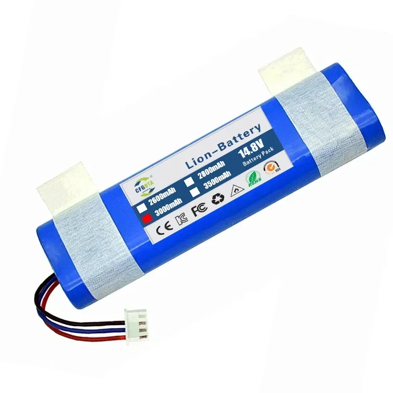 14.4V 3000mAh Robot Vacuum Cleaner Replacement Battery for Ecovacs Deebot Ozmo 920,930,901,905,937,900 Lithium Ion Battery 4