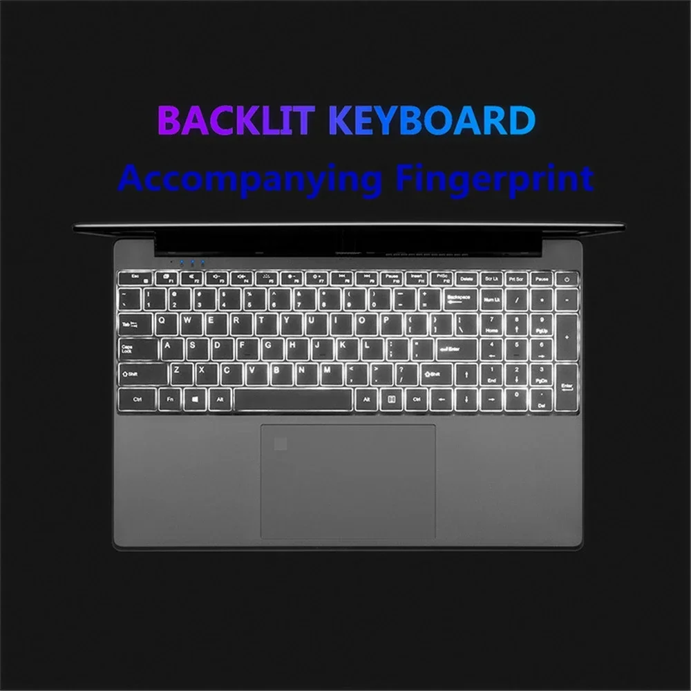 15.6 Inch IPS Screen Laptop with 16GB RAM 2TB Intel Celeron 11th N5095 Windows 10/11 Pro, Portable Office Notebook PC 4