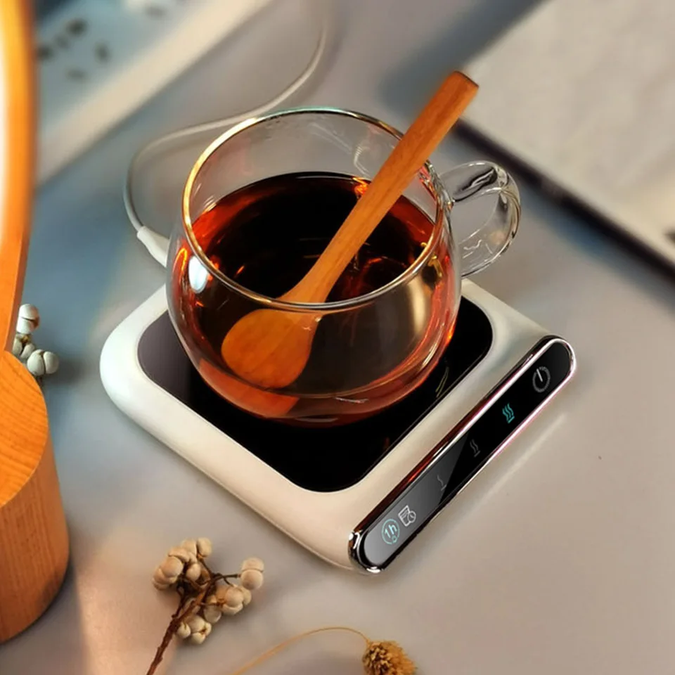 Scaldacaffè Elettrico USB - 3 Temperature (45°C/55°C/65°C), Portatile, Per Tazze Di Caffè, Tè E Latte - 10
