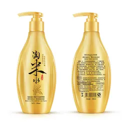 Hot Wash Rice Water Shampoo for Hair Black Rice Milk Hair Care Oil-control Itching Conditioning Treatment 300ml China Tradition