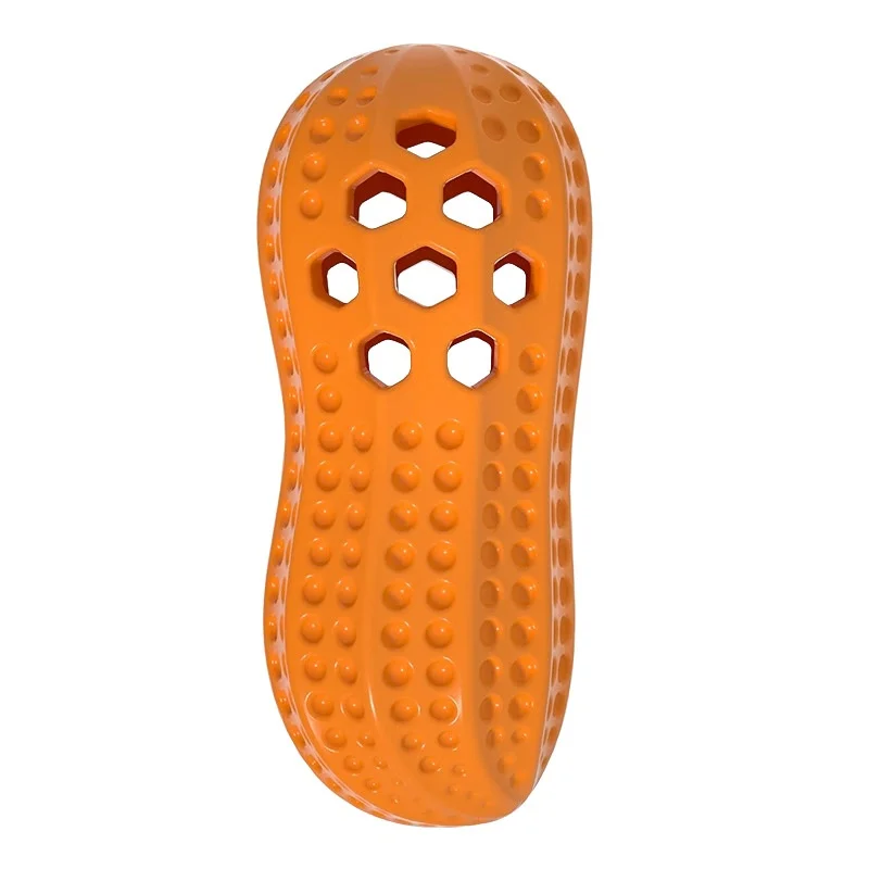 Nuevo juguete para perros con forma de cacahuete simulado, fabricado en TPR, resistente al sonido y a las fugas, con dientes para morder y molares._voghion.com