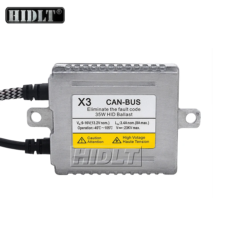 HIDLT 10 шт. 12 в 35 Вт Canbus DLT X3 HID балласт фары для стандартного зажигания H1 H3 H7 H11 HB3 HB4 AC