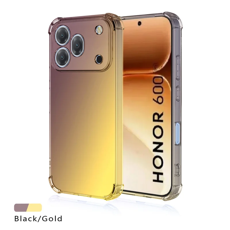 Shockproof Gradient TPU Protective Clear Phone Case