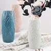 Nordic PP Flower Vase Plastic Vase Unbreakable Vases Home Decor European Imitation Rattan Pot Simplicity Basket Arrangement 3