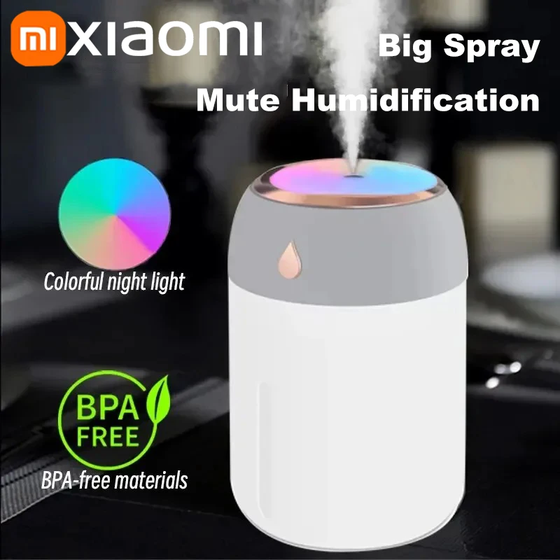 Air humidifier air purifier Xiaomi Mini Car Portable Air Humidifier Electric Aroma Diffuser LED Cool Light Mist For Home Car Aromatherapy Plant Purifier