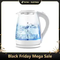 Pukomc Speed-Boil Electric Kettle, 1.7L/1500W Teapot Water Boiler, 1500W Keep Warm Electric Tea Kettle & 1.7L Hot Water Boile 2