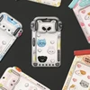 1Pcs Photocard Holder, Cute Cartoon ID Credit Card Holder with Keychain Hard Shell Protective Photo Sleeves 2
