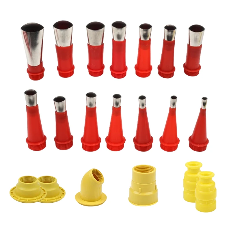 20Pcs Stainless Steel Caulk Nozzle Applicator Caulking Finisher Glue Sealant Finishing Tool Kitchen Bathroom Sink Joint caulking gun nozzles caulking nozzle