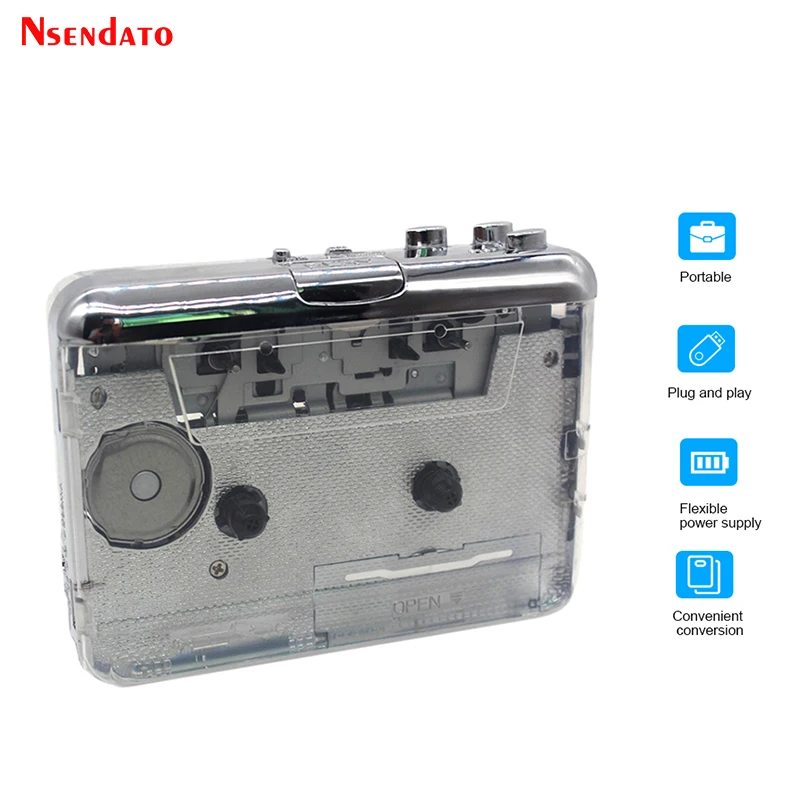 Super Type C Usb Cassette Tape Music Audio To Mp3 Pc Player Convertitore Di Cassette Radio Personale Lettore Di Cassette Di Acquisizione