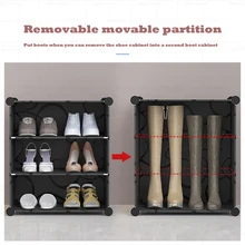  Simple Modular Organizer Shoe Rack Space Headboards Cube Shoe Lounge Cabinet Dustproof Large DIY Mats Boots Zapateras Furniture 