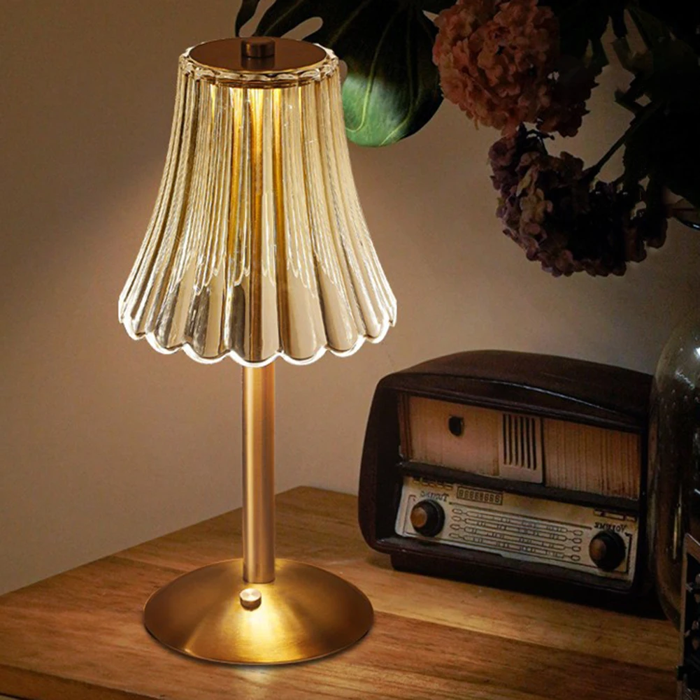Dimmable Bedside Lamp Rechargeable 3 Color Modes Cordless Table Lamp Touch Desk Light for Bedroom Living Room Bathroom Hotel Bar