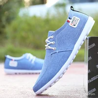 Men's Spring Summer Casual Sports Shoes Men Fashion Canvas Sneakers Breathable Comfort Male Flat Soft Sole Running Walking Shoes 1