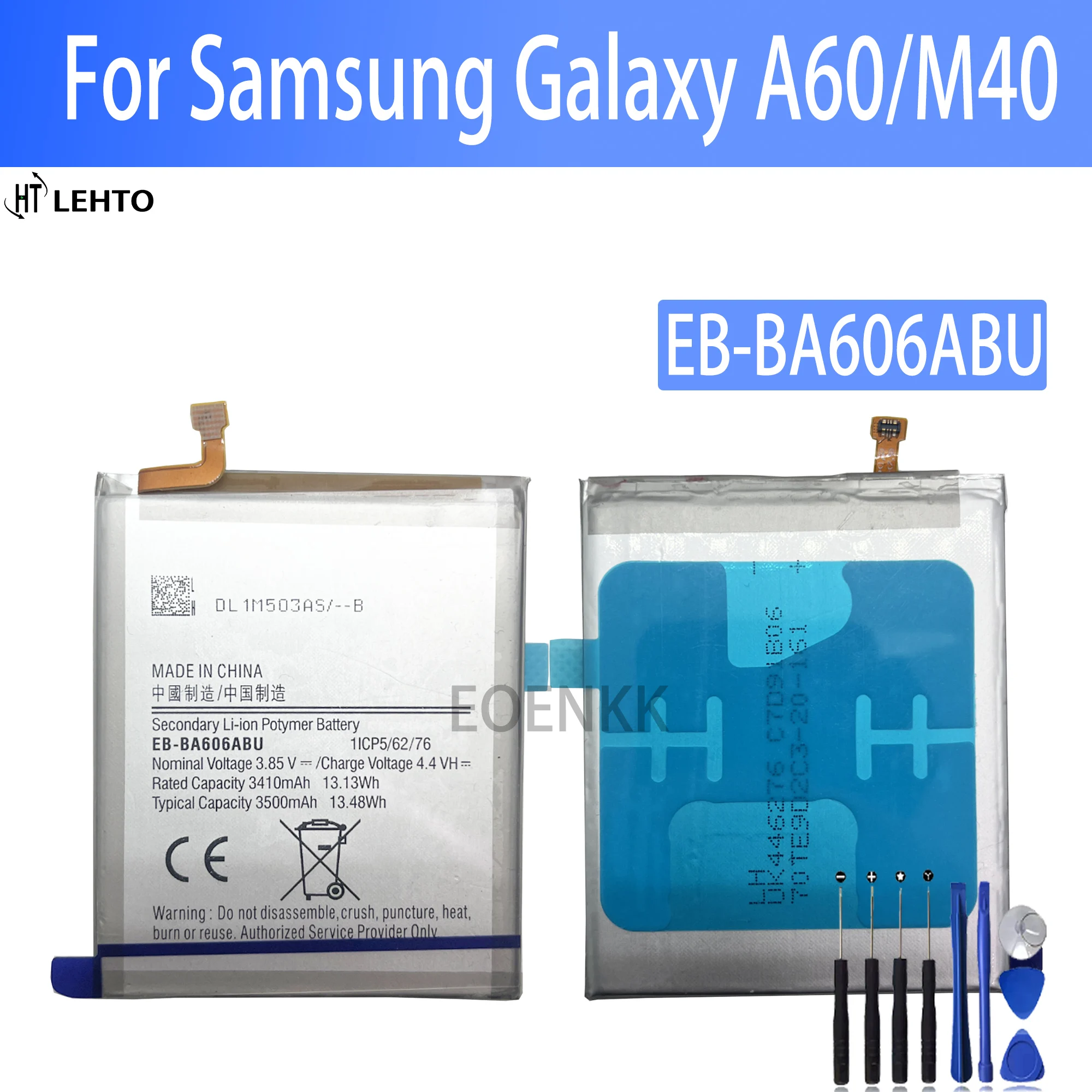 

100% EB-BA606ABU Battery For Samsung A60/ M40 Phone Replacement Bateria
