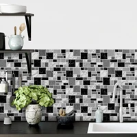 Marble Peel and Stick Backsplash Tiles 3D Self Adhesive Wall Sticker for Kitchen Bathroom Waterproof Home Decor DIY 4