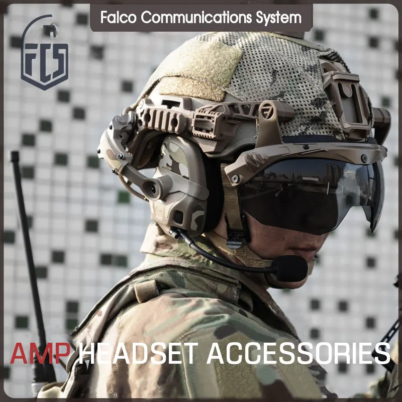 FCS-TACTICAL AMP Headset Accessories Microphones Cables Earpads and Mount Bridge Tactical Headphone Parts