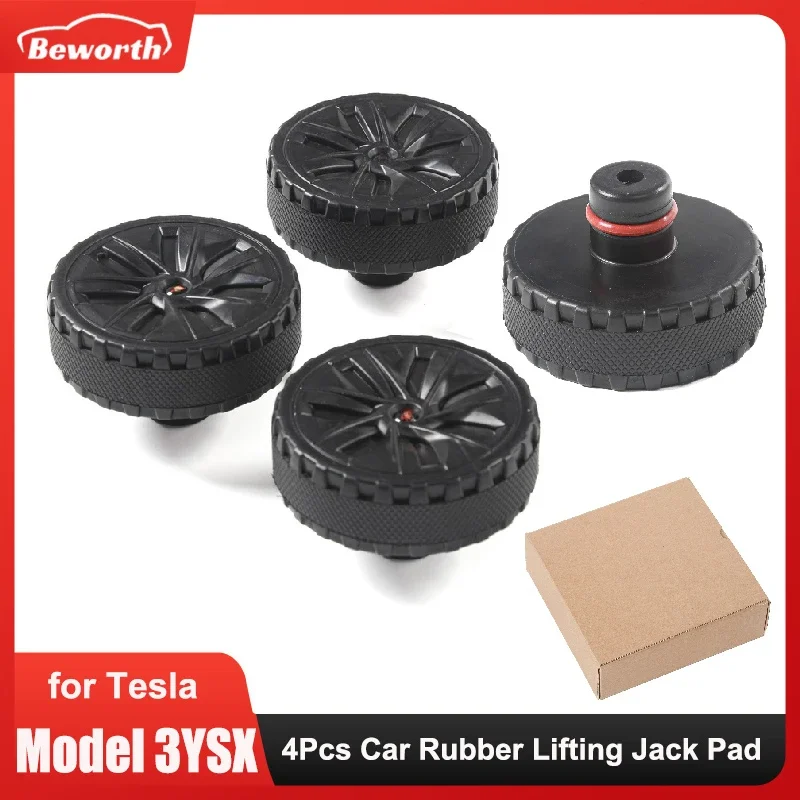 

Car Lifting Jacks For Tesla Model 3/S/X/Y 2024 Rubber Jack Pad Adapter Repair Tool Kit Chassis Wear-resistant Support Chassis
