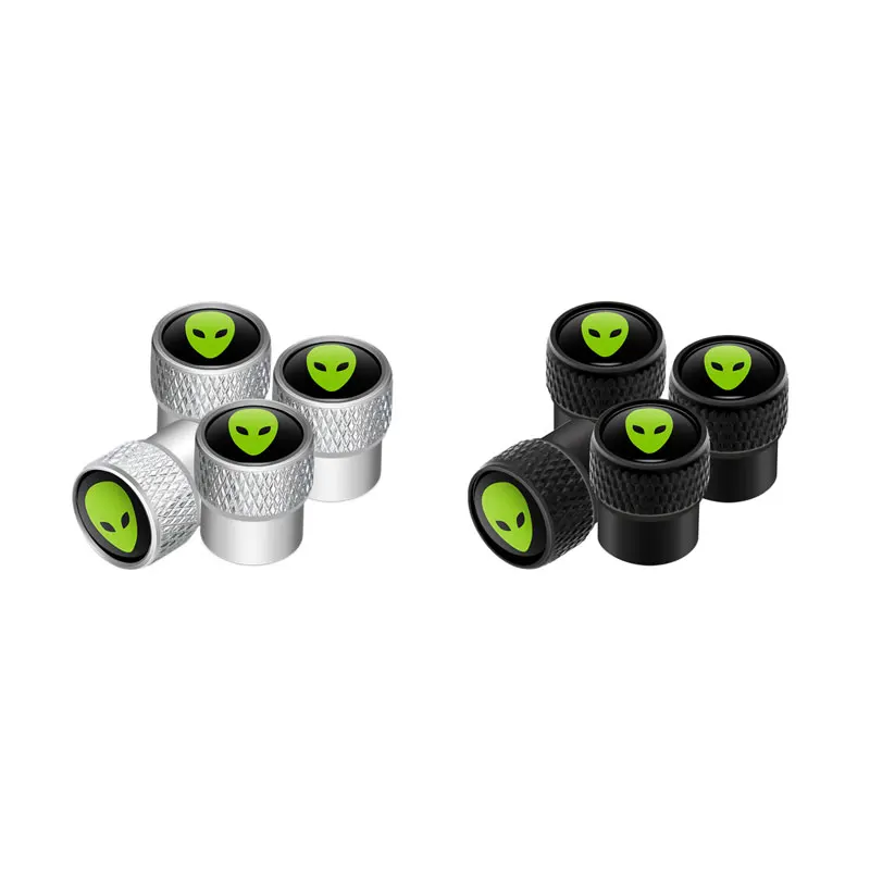 Bouchons Valve Pneu 5 Pièces - Alliage Aluminium Bleu - Universel Voiture, Vélo, Moto