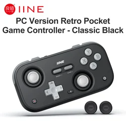 Universal Retro Gaming Controller - Wireless Gamepad for Versatile Platforms (Classic Black)