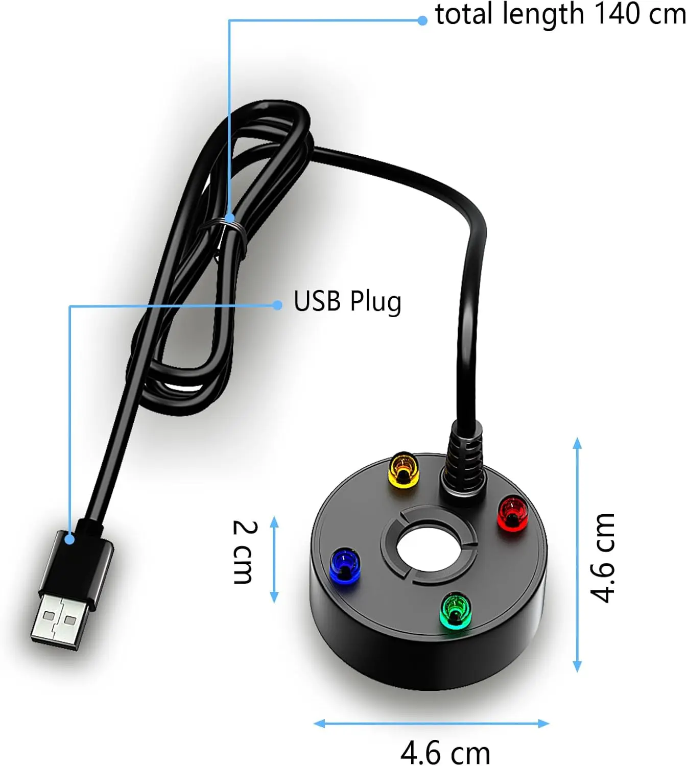 2-IN-1 USB 5V Water Pump Ultrasonic Atomizer Mist Maker Fogger Fountain Pond Garden Rockery Fish Tank Landscaping Humidifier