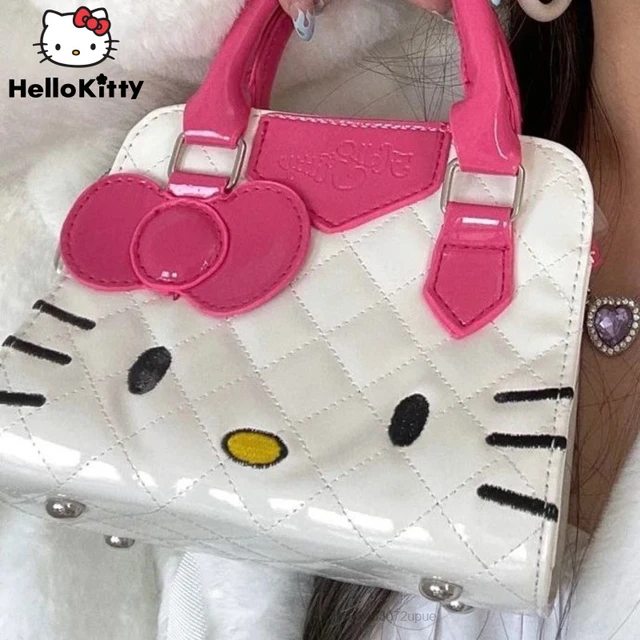 Kawaii Hello Kitty Streetwear Bag Y2k Aesthetic Trendy Luxury Women Cartoon Shoulder  Bag 2023 New Casual Tote Female Handbag For Ladies Jk Lolita Sweet Teenager  Girl Birthday Xmas Gift - Temu