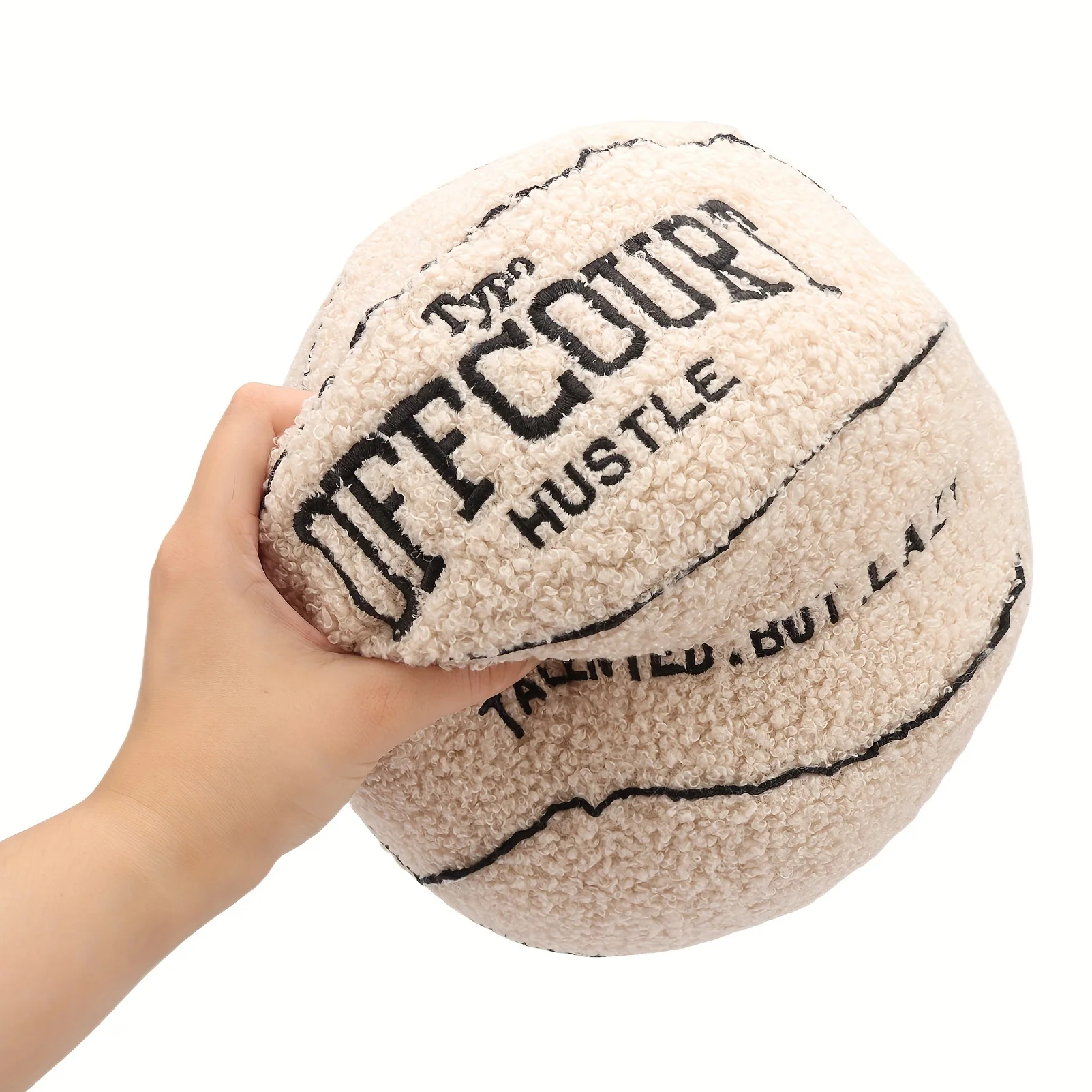 Offcourt Basketball Pillow Toys Soft Basketball Stuffed Toys Simulation 3D Ball Cuddly Plush 25cm/9.84in 5Styles