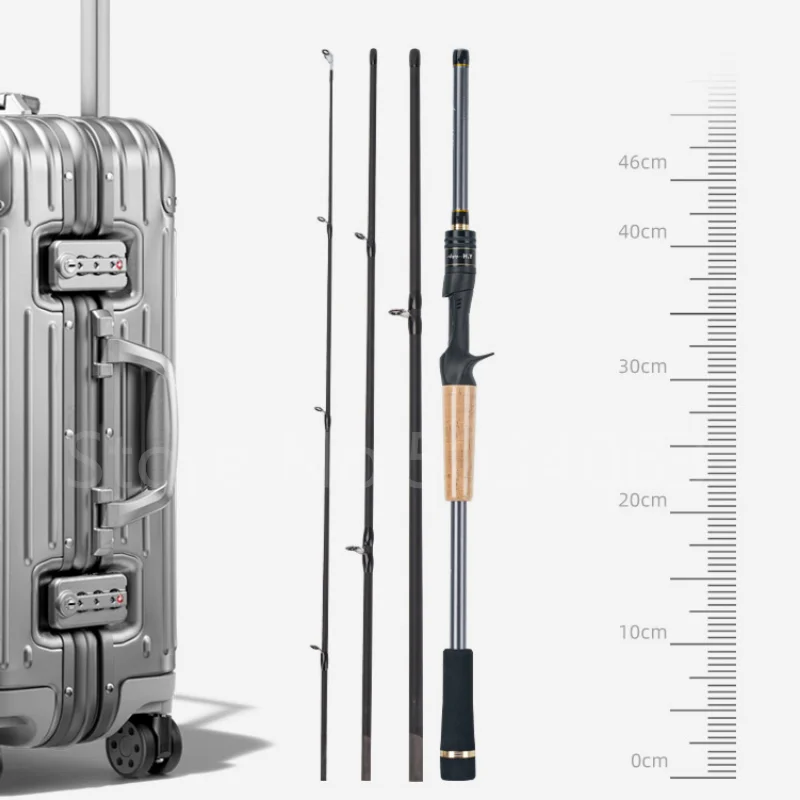 Description Picture 3 of itemUltra-Short Portable Travel Fishing Rod 1.98m/2.1m 4 Section 100% High Carbon Lure Rod 4-25g Power Spinning/Casting