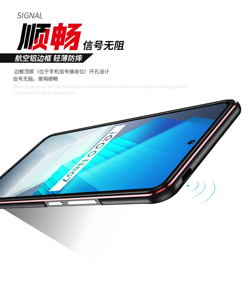 Case For Vivo IQOO Neo 7 V2231A Deluxe Bumper Ultra Thin Aluminum Metal Cover for IQOO Neo 7 Neo7 with Metal Camera Protection