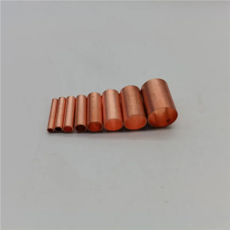 GT 1.5MM 2MM 2.5MM 3MM 4MM 5MM 6MM 8MM copper connection pipe joint 100pc Terminal Connector Small copper pipe connection terminal buckle