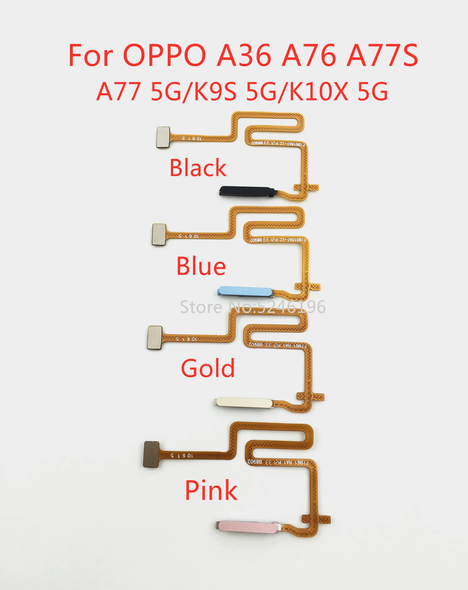 

1pcs Fingerprint Sensor Flex Cable For OPPO Realme 8i 9i Q3S Q5 C31 C35 V25 Realme 9 5G Speed Touch ID Original Replace Part