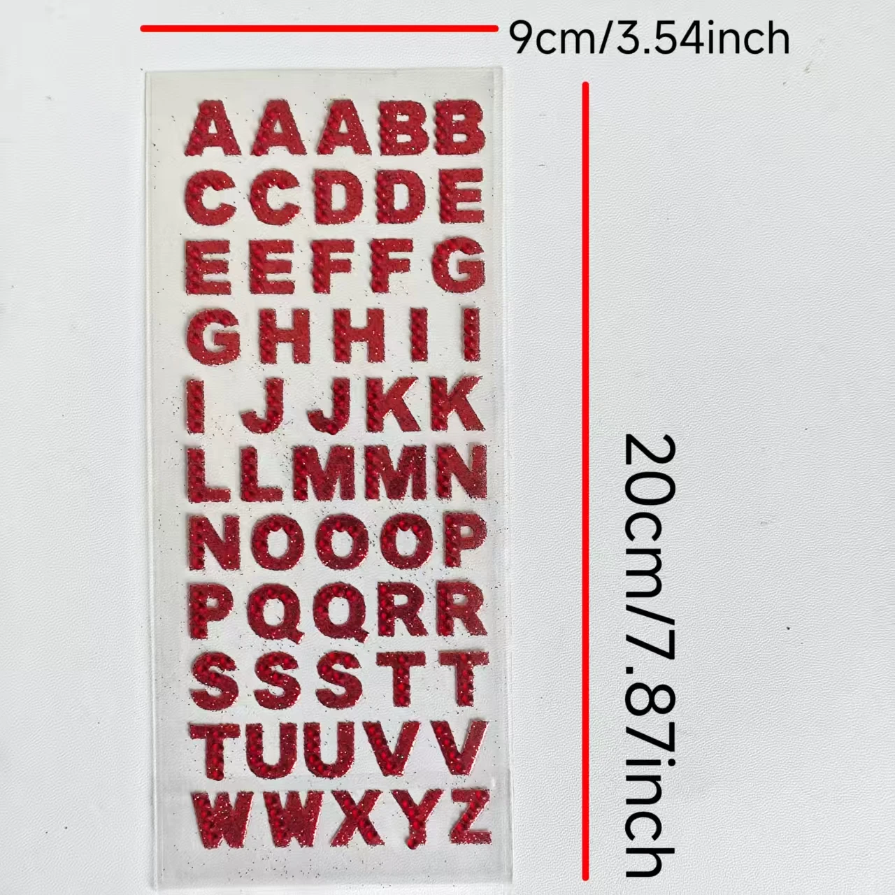 9색 영어 문자 글리터 다이아몬드 스티커, 다양한 색상의 3D 다이아몬드 반짝이 스티커, 수제 장식, DIY 어린이 문구 장식에 적합